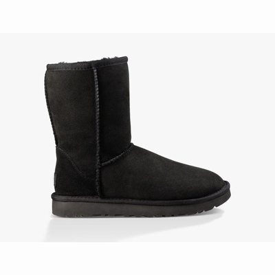 Botas UGG Classic Short II Mulher Pretas | PT-BDSPG